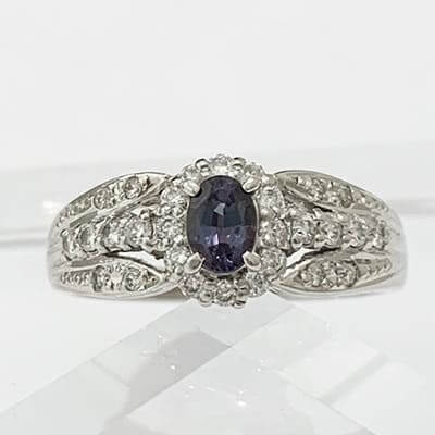 cincin 0.30ct Pt900