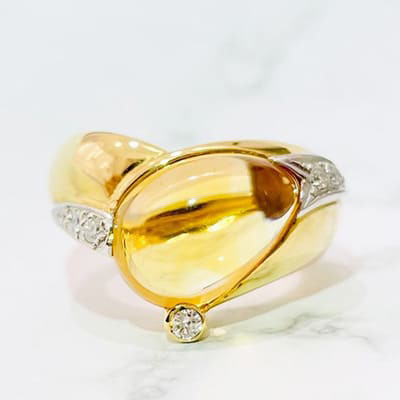 cincin 4.88ct K18YG