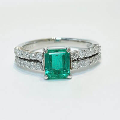 cincin 1.09ct PT900
