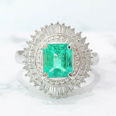 cincin 1.24 ct PT900