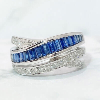 cincin nilam 1.18ct K18WG