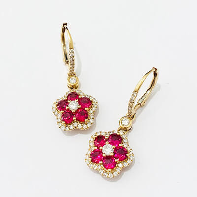 anting Ruby 1.31 karat K18YG